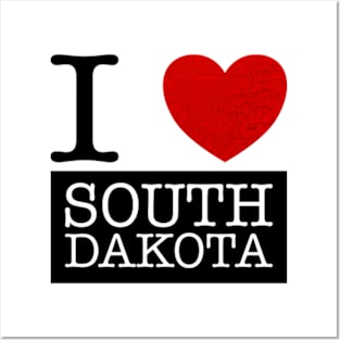 I Love South Dakota Posters and Art